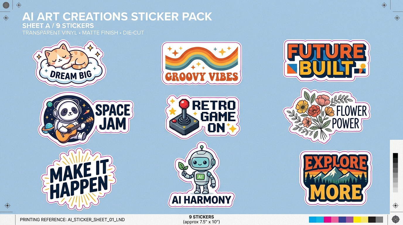 Sticker Design Specs for Major POD Platforms