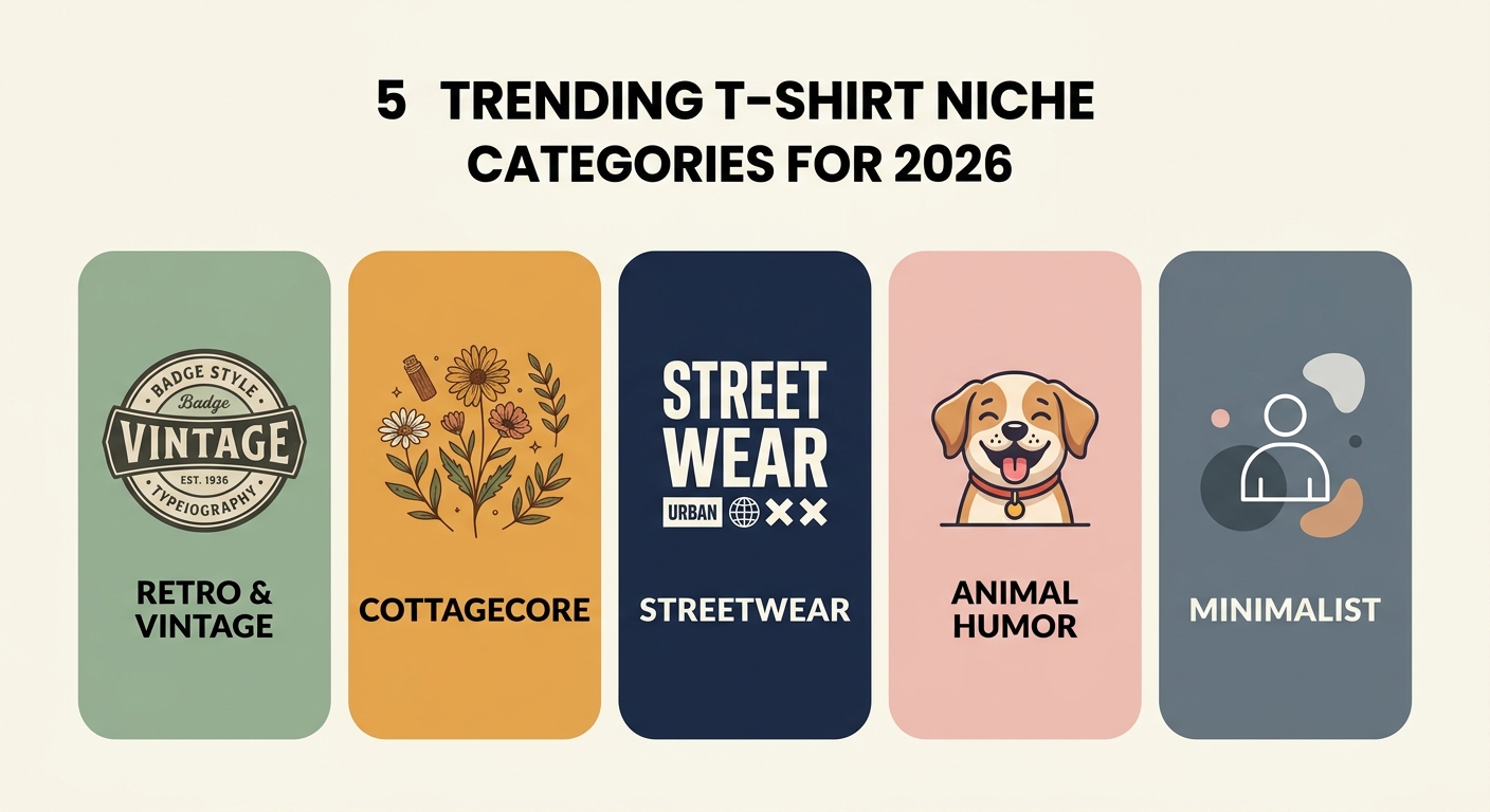 Top 5 Trending T-Shirt Niches in 2026