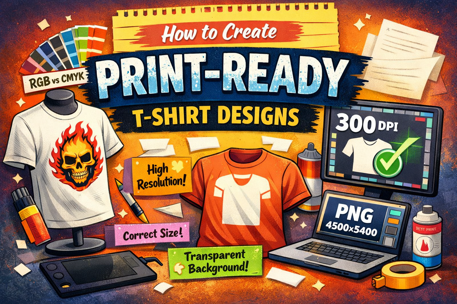 How to Create Print-Ready T-Shirt Designs (Without Ruining Your Prints)