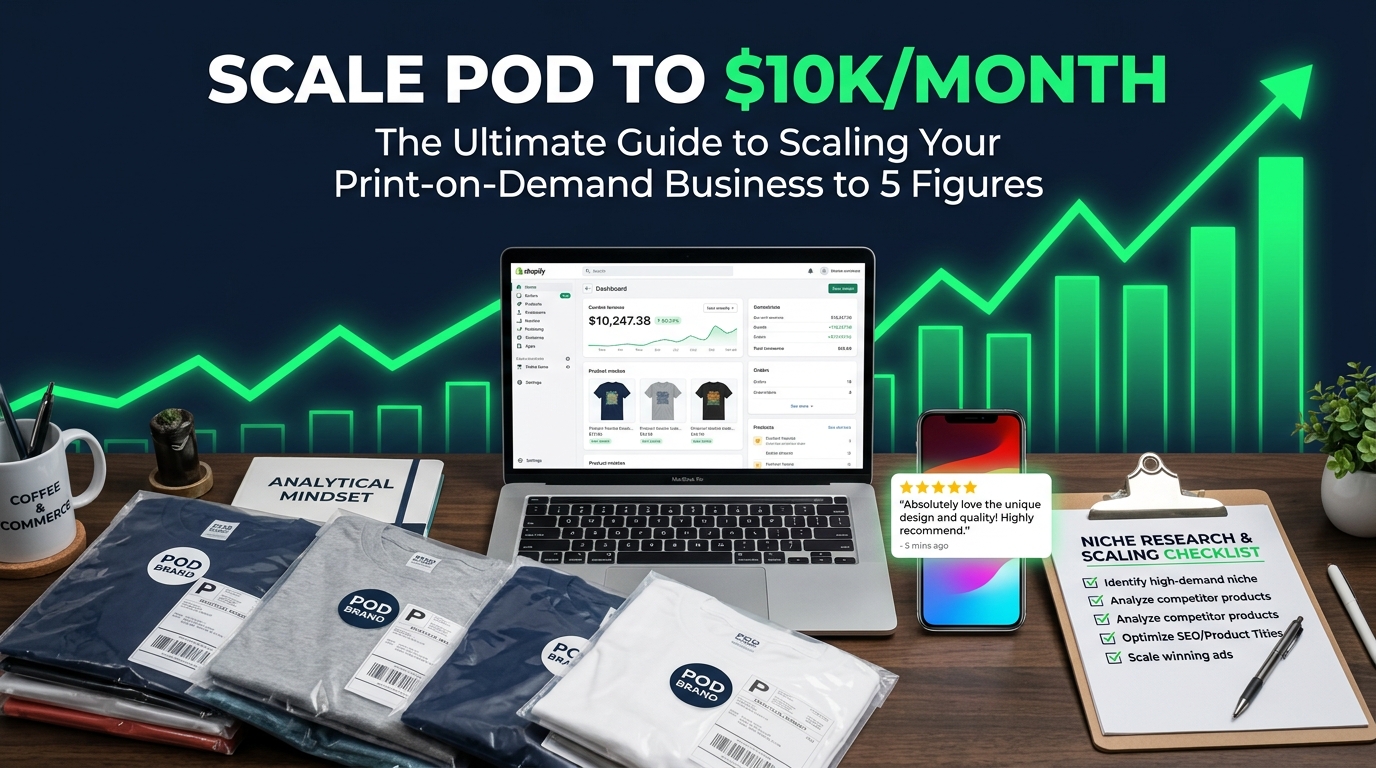 How to Scale a Print-on-Demand Business to $10K/Month in 2026