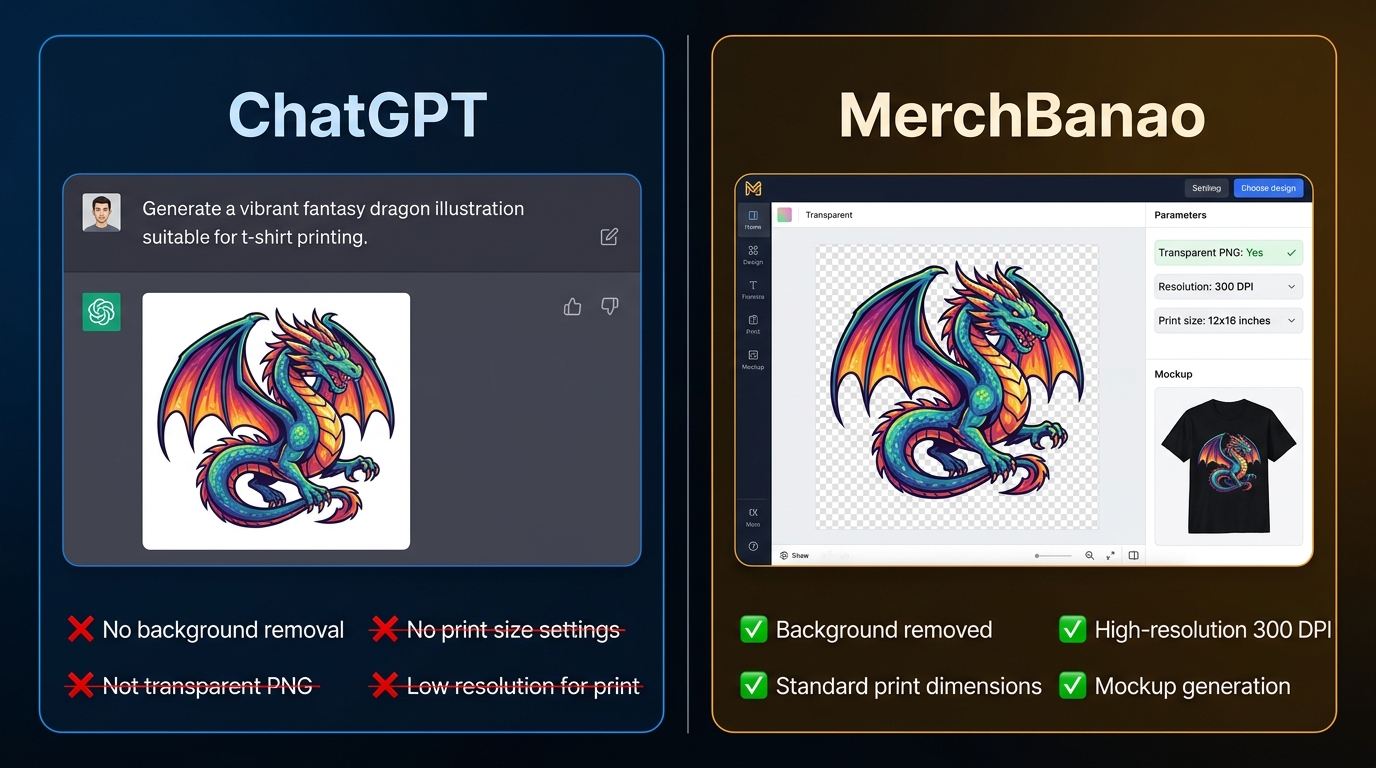 The ChatGPT + MerchBanao Workflow
